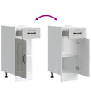 vidaXL Konyhai alapszekrény Kalmar beton szürke műfa