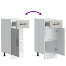 vidaXL konyhai alapszekrény Kalmar szürke sonoma szekrény