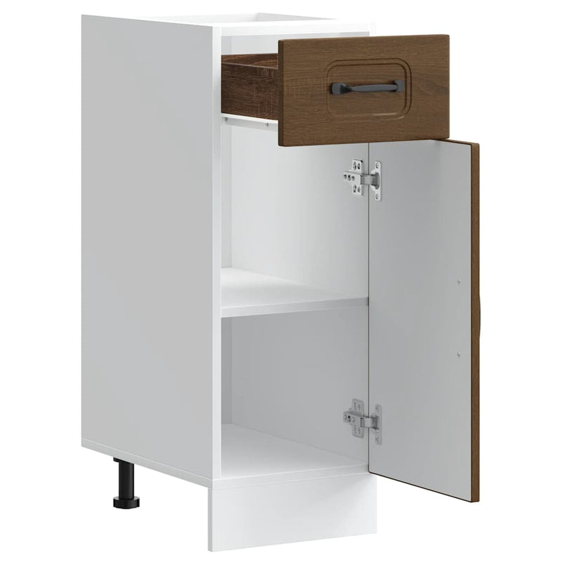 vidaXL Konyhai alapszekrény Kalmar barna tölgyfa műfa