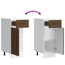 vidaXL Konyhai alapszekrény Kalmar barna tölgyfa műfa