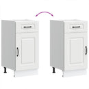 vidaXL Konyhai alsó szekrény Kalmar fehér műfa