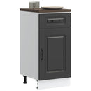 vidaXL Konyhai alapszekrény Kalmar fekete színű műfa