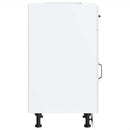 vidaXL Konyhai alapszekrény Kalmar magasfényű fehér színű műfa