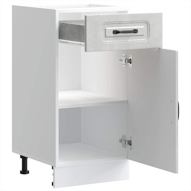 vidaXL Konyhai alapszekrény Kalmar beton szürke műfa