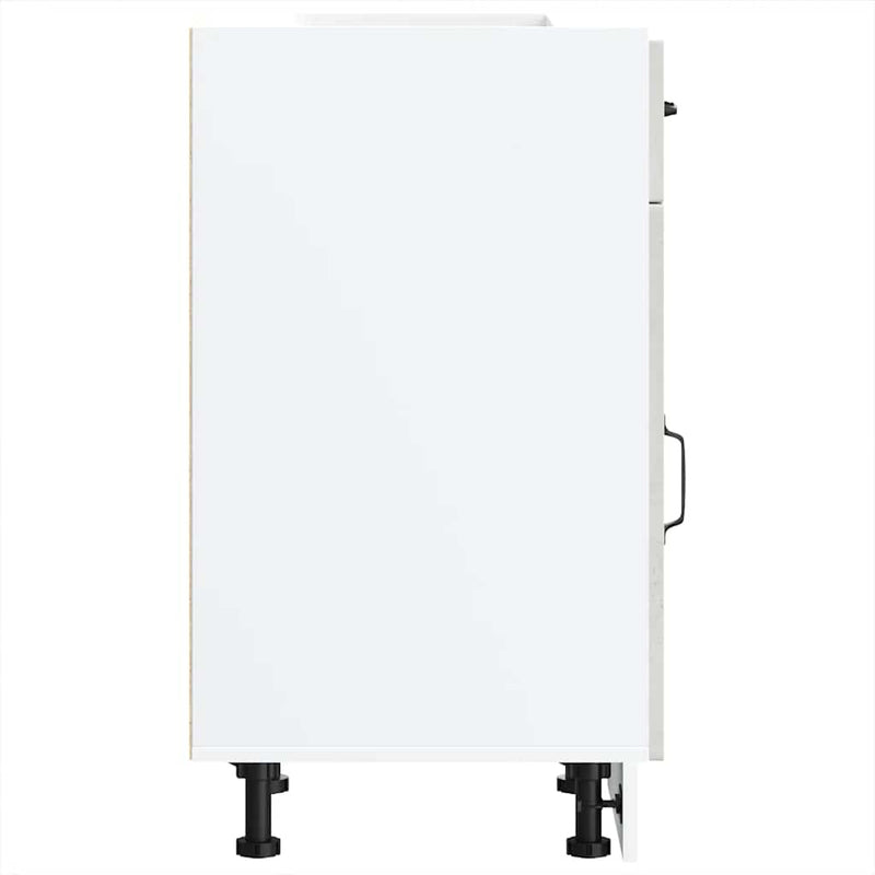 vidaXL Konyhai alapszekrény Kalmar beton szürke műfa