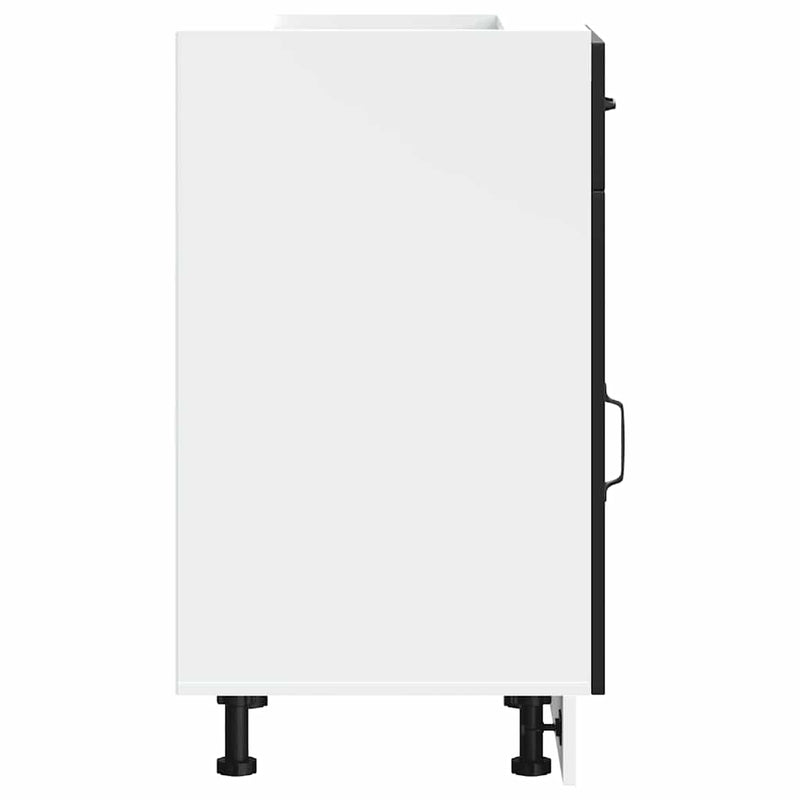 vidaXL Konyhai alapszekrény Kalmar fekete színű műfa