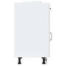 vidaXL Konyhai alapszekrény Kalmar magasfényű fehér színű műfa