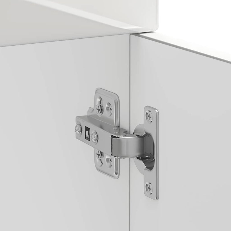 vidaXL Konyhai alapszekrény Kalmar magasfényű fehér színű műfa