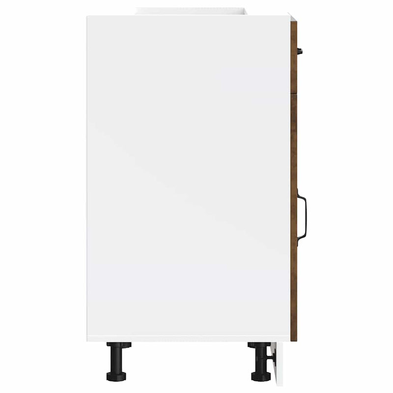 vidaXL Konyhai alapszekrény Kalmar füstölt tölgy műfa