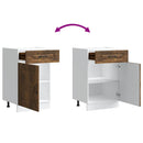 vidaXL Konyhai alapszekrény Kalmar füstölt tölgy műfa