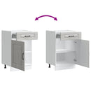 vidaXL konyhai alapszekrény Kalmar szürke sonoma szekrény