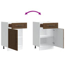 vidaXL Konyhai alapszekrény Kalmar barna tölgyfa műfa