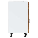 vidaXL konyhai alapszekrény Kalmar régi fából készült fűrészáru