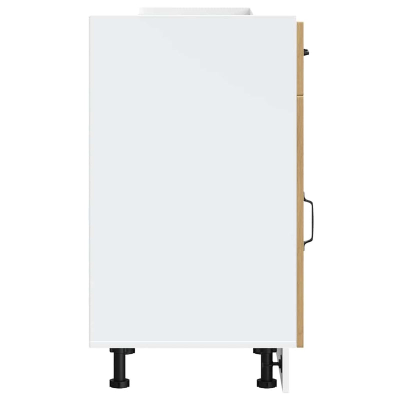 vidaXL Konyhai alapszekrény Kalmar kézműves tölgy műszaki fa