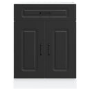 vidaXL Konyhai alapszekrény Kalmar fekete színű műfa