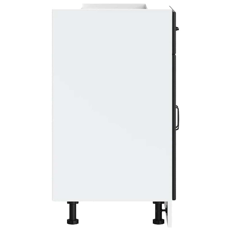 vidaXL Konyhai alapszekrény Kalmar fekete színű műfa