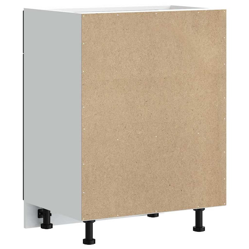 vidaXL Konyhai alapszekrény Kalmar fekete színű műfa