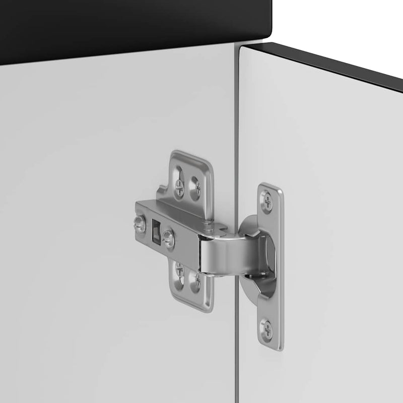 vidaXL Konyhai alapszekrény Kalmar fekete színű műfa