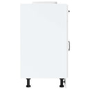 vidaXL Konyhai alapszekrény Kalmar magasfényű fehér színű műfa