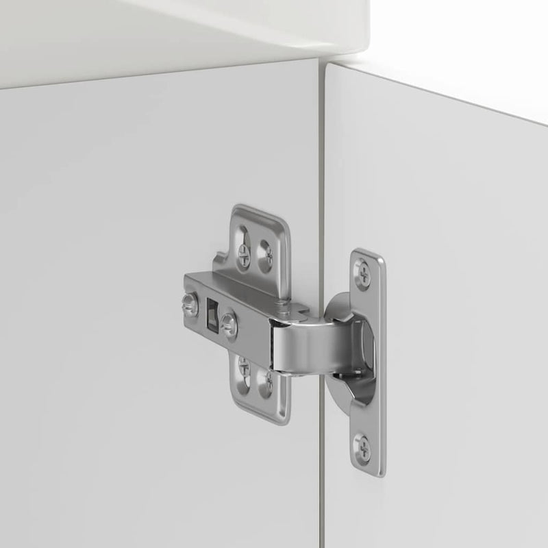 vidaXL Konyhai alapszekrény Kalmar magasfényű fehér színű műfa