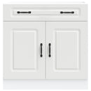 vidaXL Konyhai alsó szekrény Kalmar fehér műfa