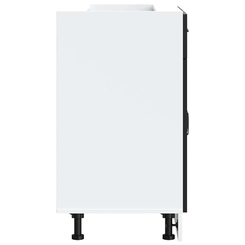 vidaXL Konyhai alapszekrény Kalmar fekete színű műfa