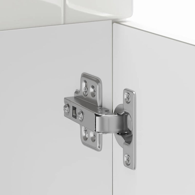 vidaXL Konyhai alapszekrény Kalmar magasfényű fehér színű műfa