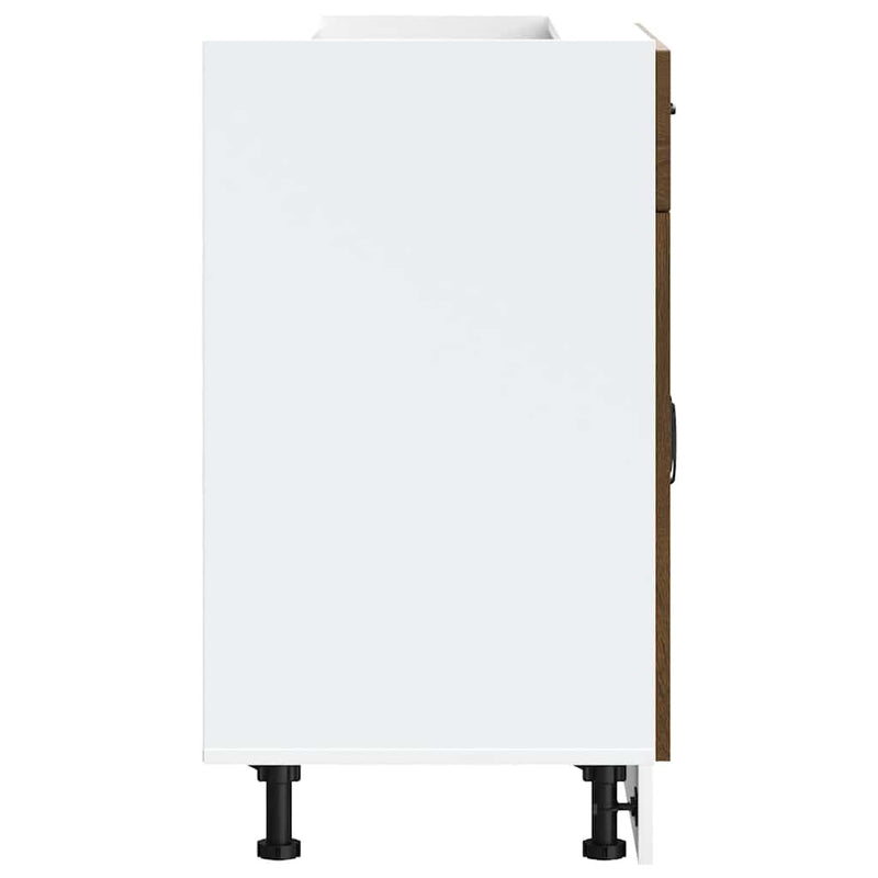 vidaXL Konyhai alapszekrény Kalmar barna tölgyfa műfa