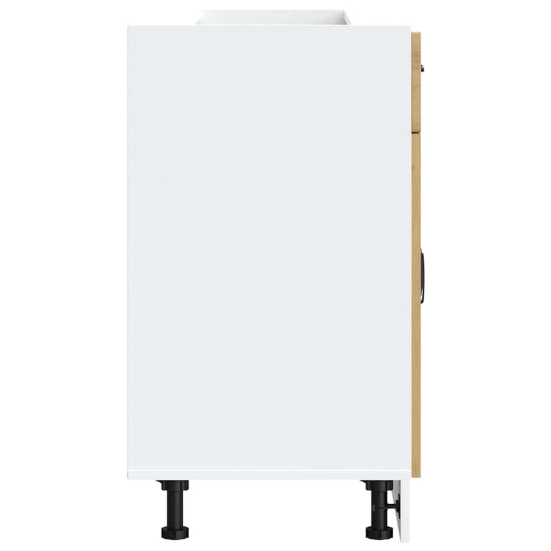 vidaXL Konyhai alapszekrény Kalmar kézműves tölgy műszaki fa