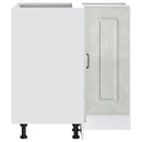 vidaXL Konyhai sarok alapszekrény Kalmar beton szürke színű műfa