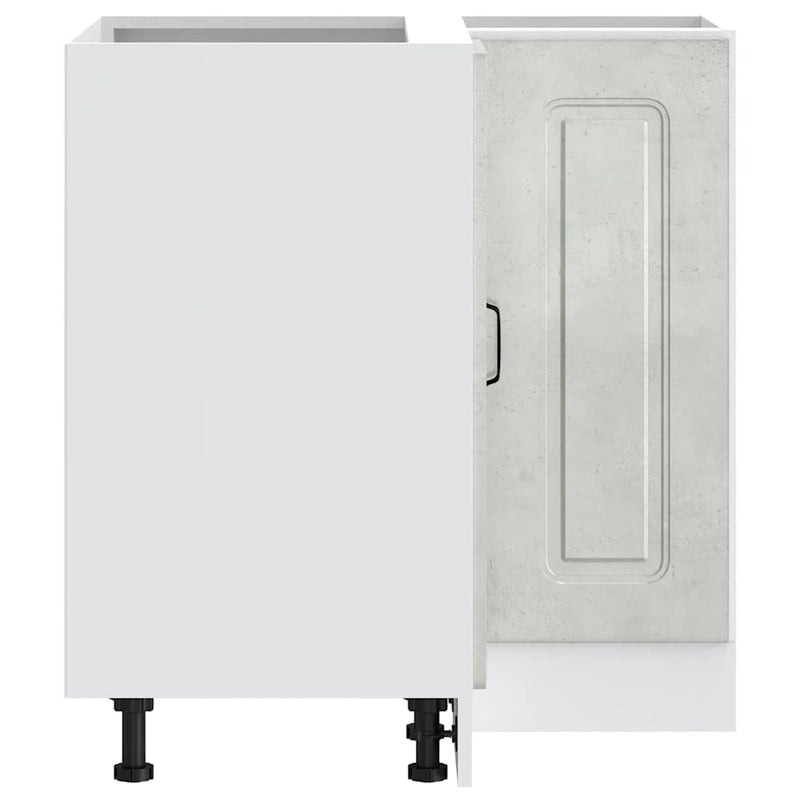 vidaXL Konyhai sarok alapszekrény Kalmar beton szürke színű műfa