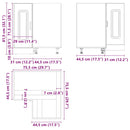 vidaXL Konyhai sarok alapszekrény Kalmar beton szürke színű műfa