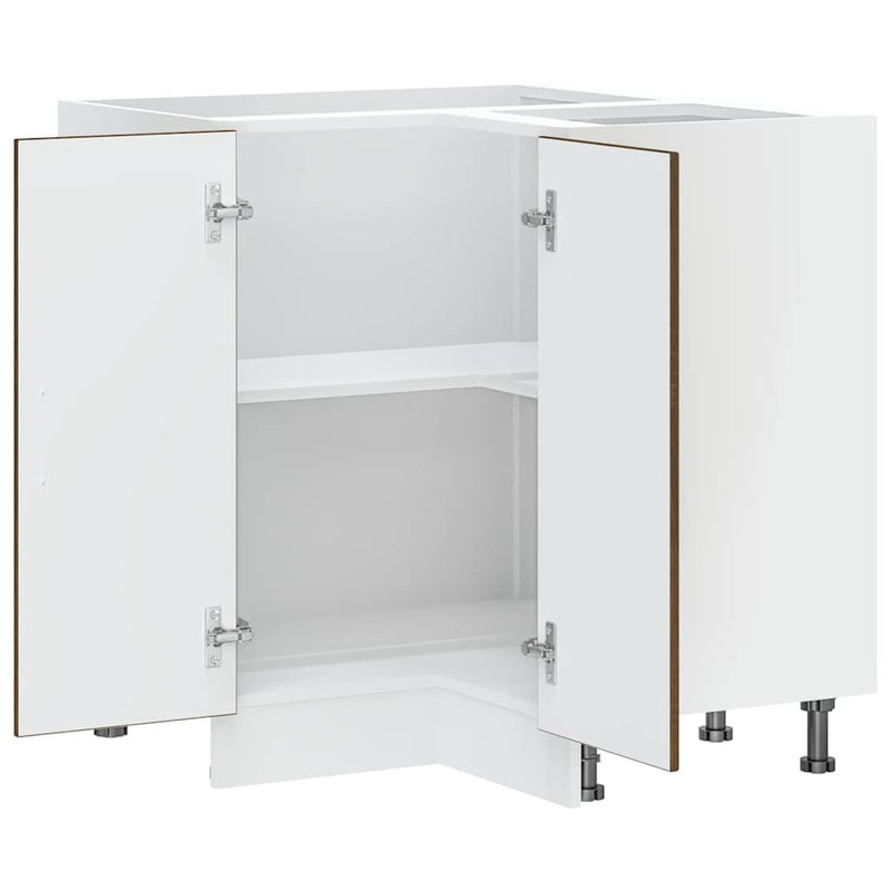 vidaXL Konyhai sarok alapszekrény Kalmar barna tölgy színű műfa