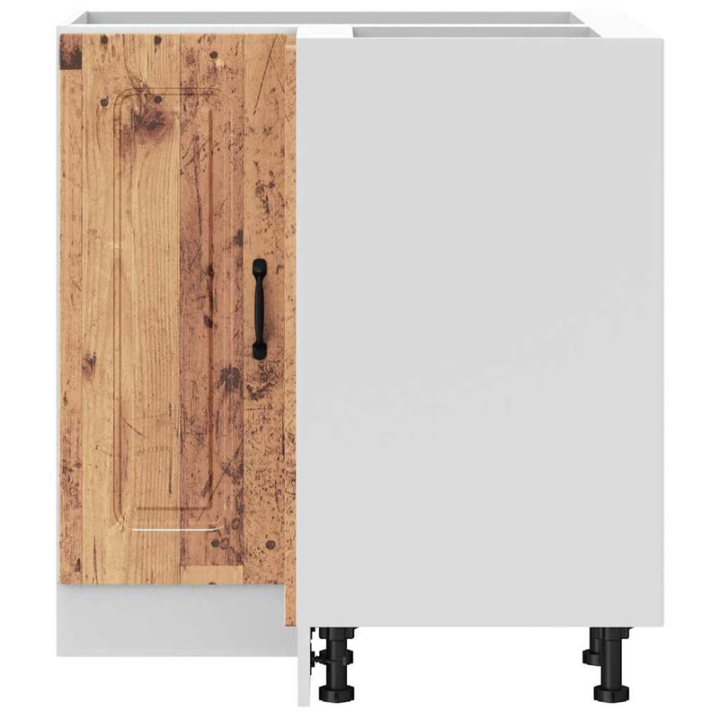 vidaXL Konyhai sarok alapszekrény Kalmar régi fából készült fűrészáru