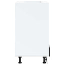 vidaXL sütőszekrény Kalmar fekete színű műfa