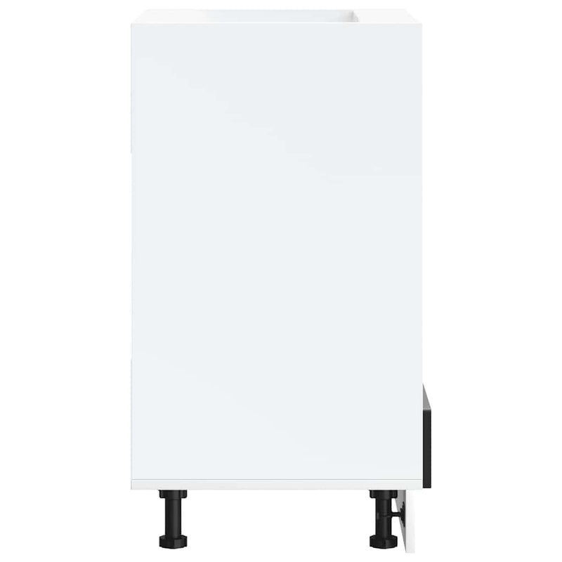 vidaXL sütőszekrény Kalmar fekete színű műfa