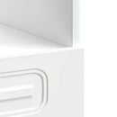 vidaXL sütőszekrény Kalmar magasfényű fehér műfa