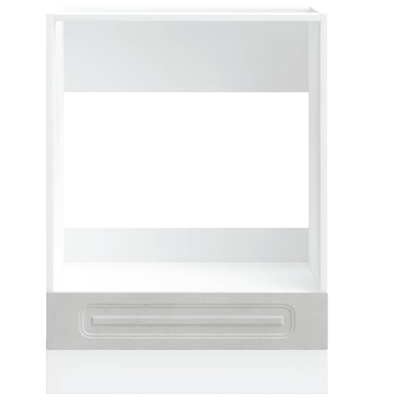 vidaXL Kalmar betonszürke szerelt fa sütőszekrény