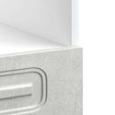 vidaXL Kalmar betonszürke szerelt fa sütőszekrény