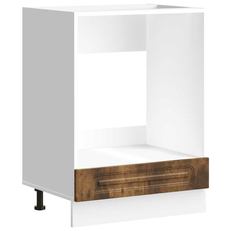 vidaXL Kalmar füstös tölgy színű szerelt fa sütőszekrény