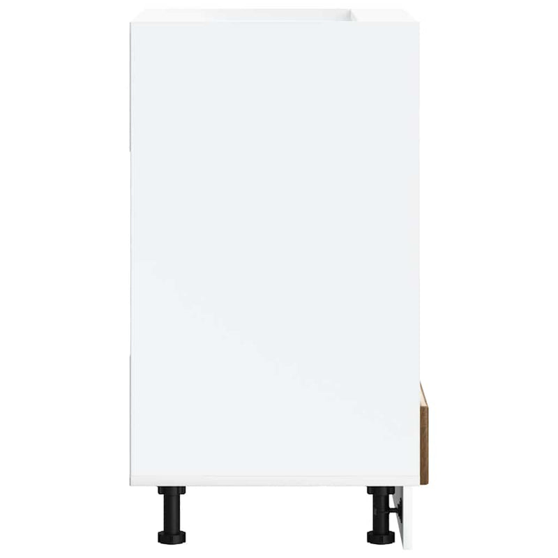 vidaXL Kalmar barna tölgy színű szerelt fa sütőszekrény