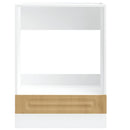 vidaXL Kalmar kézműves tölgy színű szerelt fa sütőszekrény