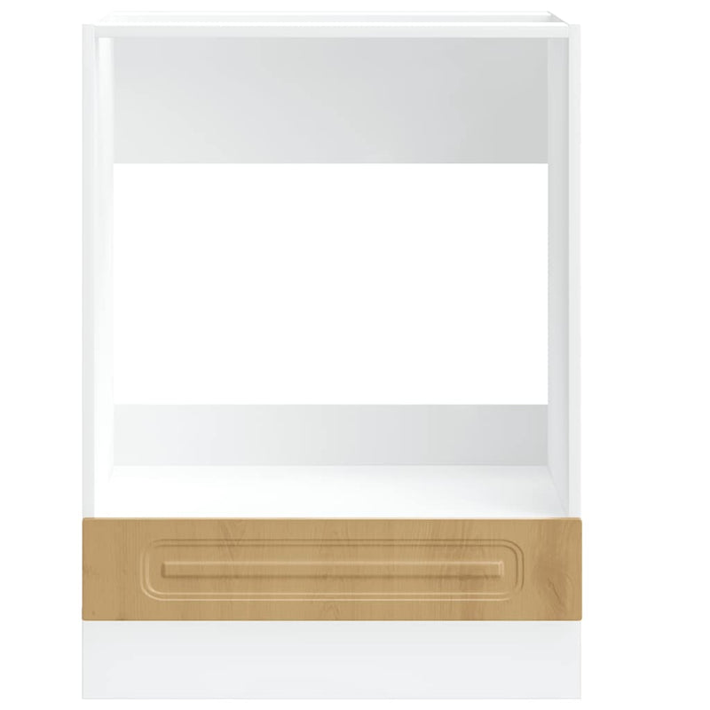 vidaXL Kalmar kézműves tölgy színű szerelt fa sütőszekrény