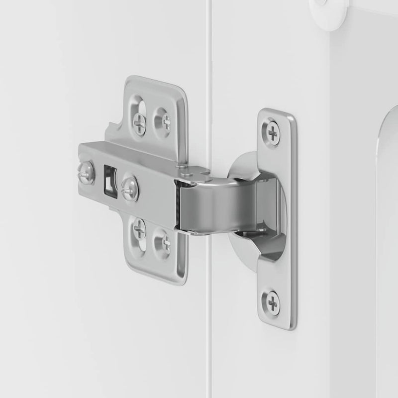 vidaXL Konyhai fali szekrény üvegajtóval Kalmar fehér színű műfa