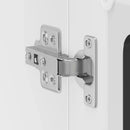 vidaXL Konyhai fali szekrény üvegajtóval Kalmar fekete színű fűrészáru