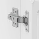 vidaXL Konyhai fali szekrény üvegajtóval Kalmar magasfényű fehér színű