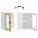 vidaXL konyhai fali szekrény üvegajtóval Kalmar sonoma tölgy