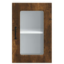 vidaXL konyhai fali szekrény üvegajtóval Kalmar füstölt tölgy