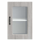 vidaXL Konyhai fali szekrény üvegajtóval Kalmar szürke sonoma műfa