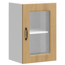 vidaXL konyhai fali szekrény üvegajtóval Kalmar kézműves tölgy